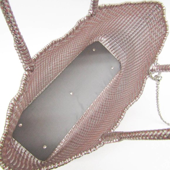 Anteprima Intreccio PB15F07178 Women's Wire Tote Bag Pink,Silver - Picture 4 of 13